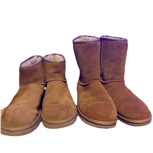 Lot Of 2 UGG Boots Suede & Kookaburra By UGG Womens Size 12 - Picture 1 of 14
